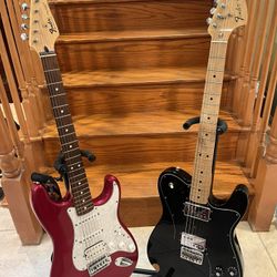 Fender MIM 70s Deluxe Telecaster And Fender MIM Stratocaster 