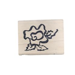 Vintage 1992 Flower Rubber Stamp