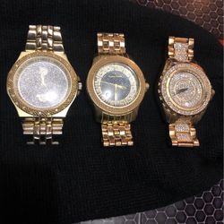 THREE men’s Flashy Watches