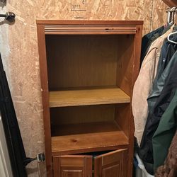 Cupboard there are two one is painted with chalk, paint, charcoal, gray, and I would give you the paint to paint the other one
