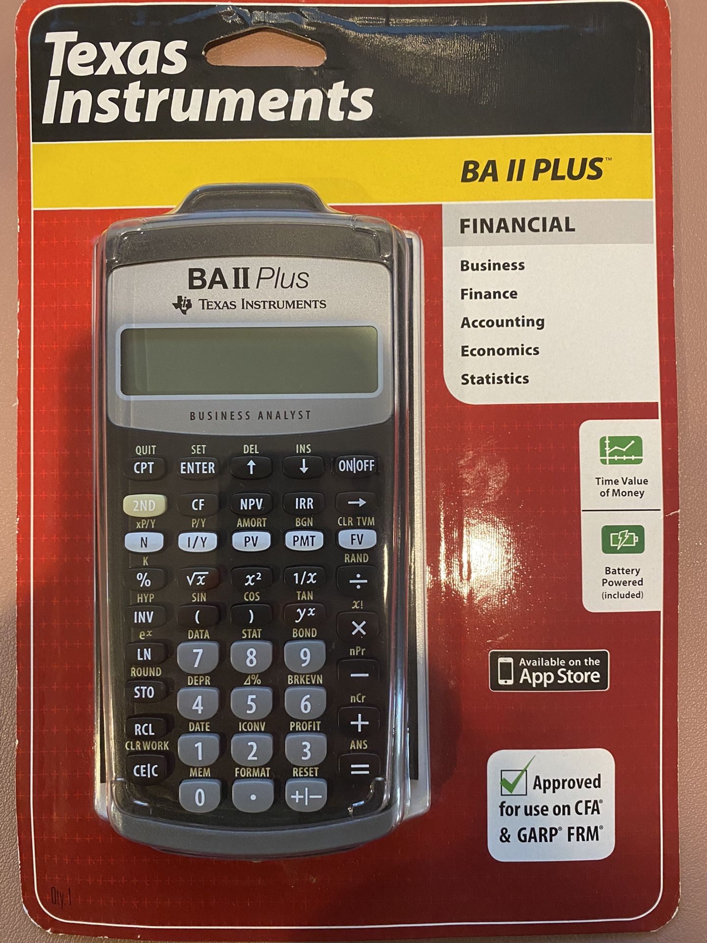 Texas Instruments BA II Plus Financial Calculator 