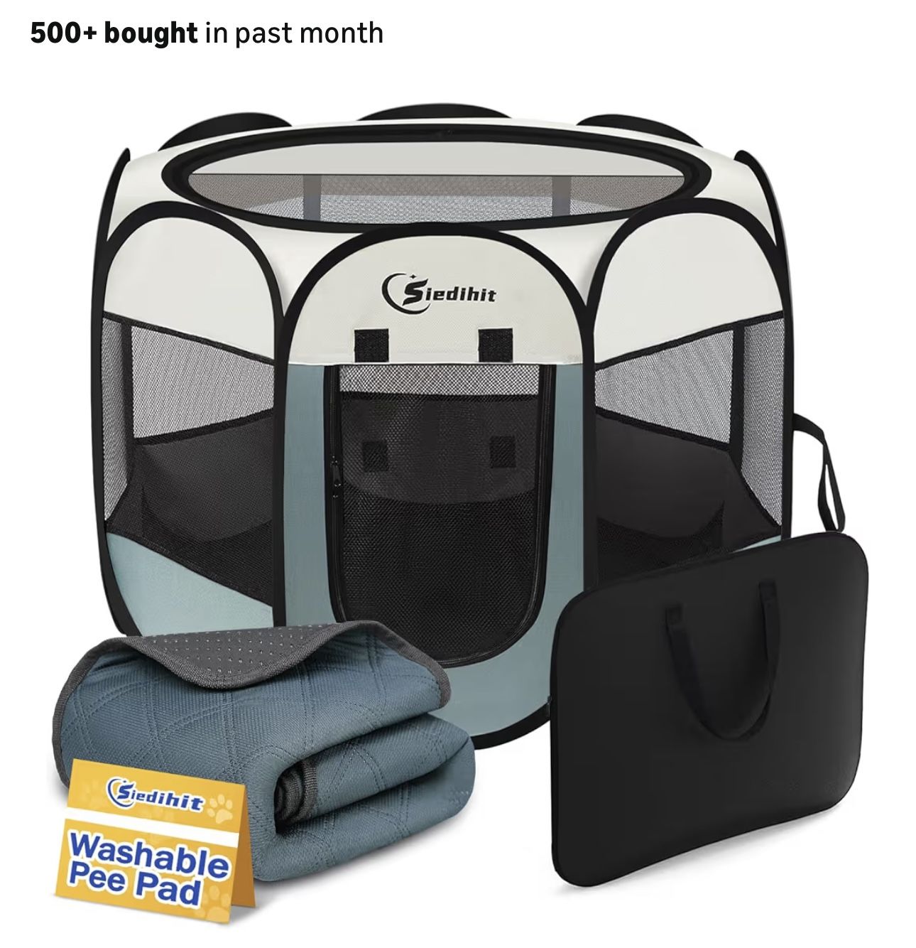 New- 36x36x23 Pet Playpen Kennel With Pad