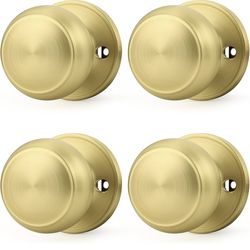 12 Home Improvement Brushed Gold Inactive Door Knobs