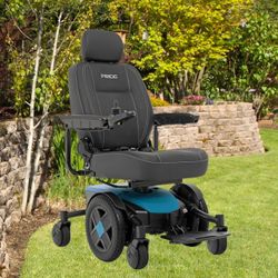 Pride Jazzy EVO 613 Power Chair for Adults (Iceberg Blue)