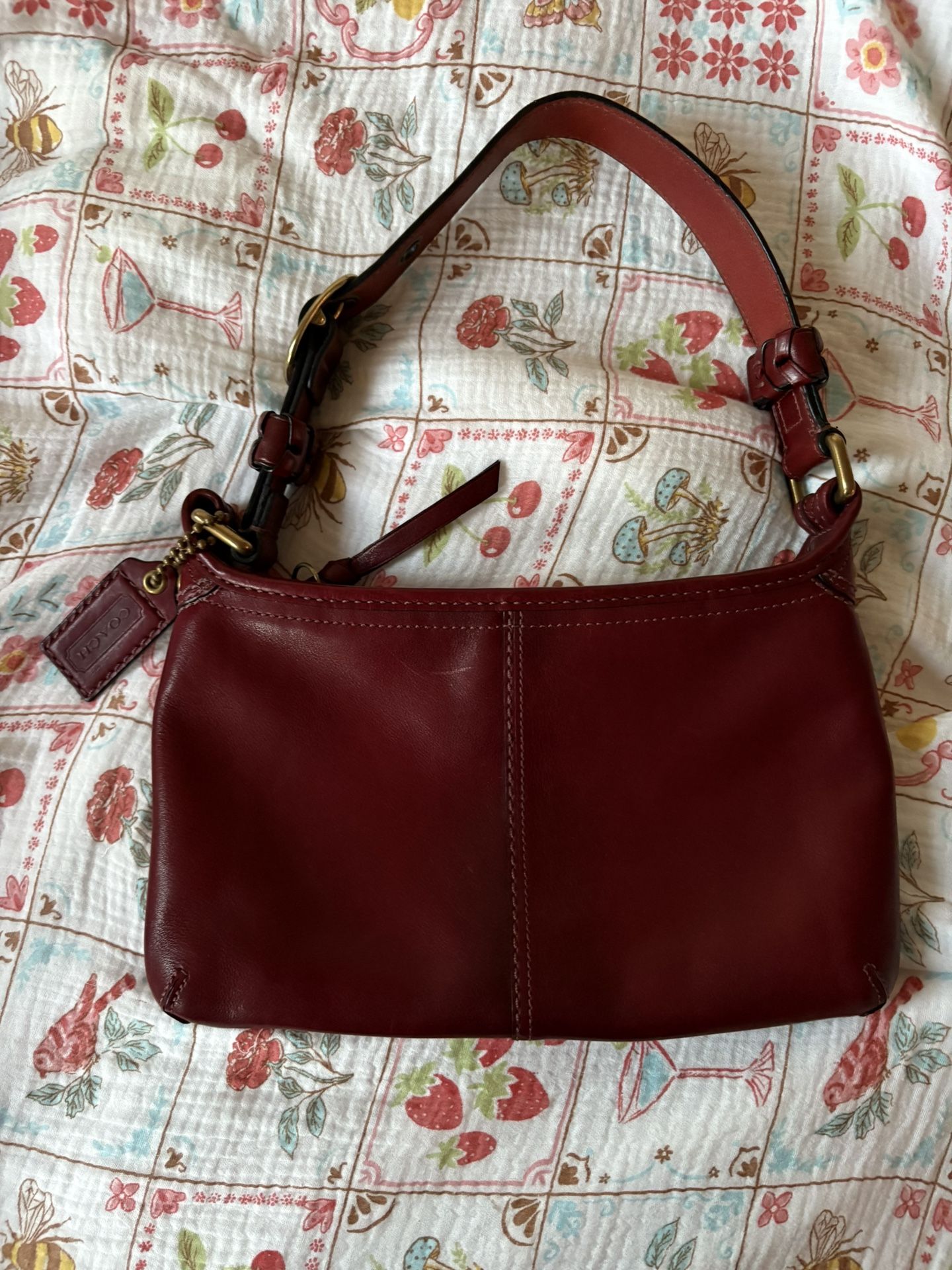Vintage Coach Burgundy Bleecker 11415 Purse