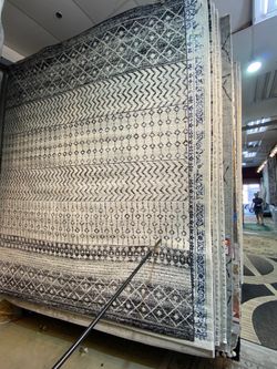 8x10 Area Rugs carpet Rugs abstract design thick colors black beige