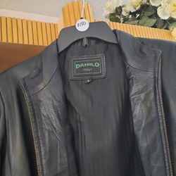 Italian Leather Jacket, And Skirt