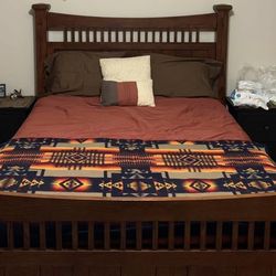 Queen Bed Frame (San Mateo Mission Style)