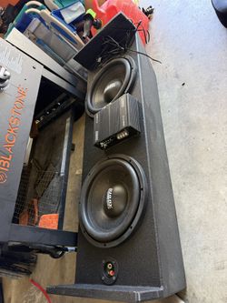 Car Audio Sundown 12” EV4 Subs And Sundown Amp
