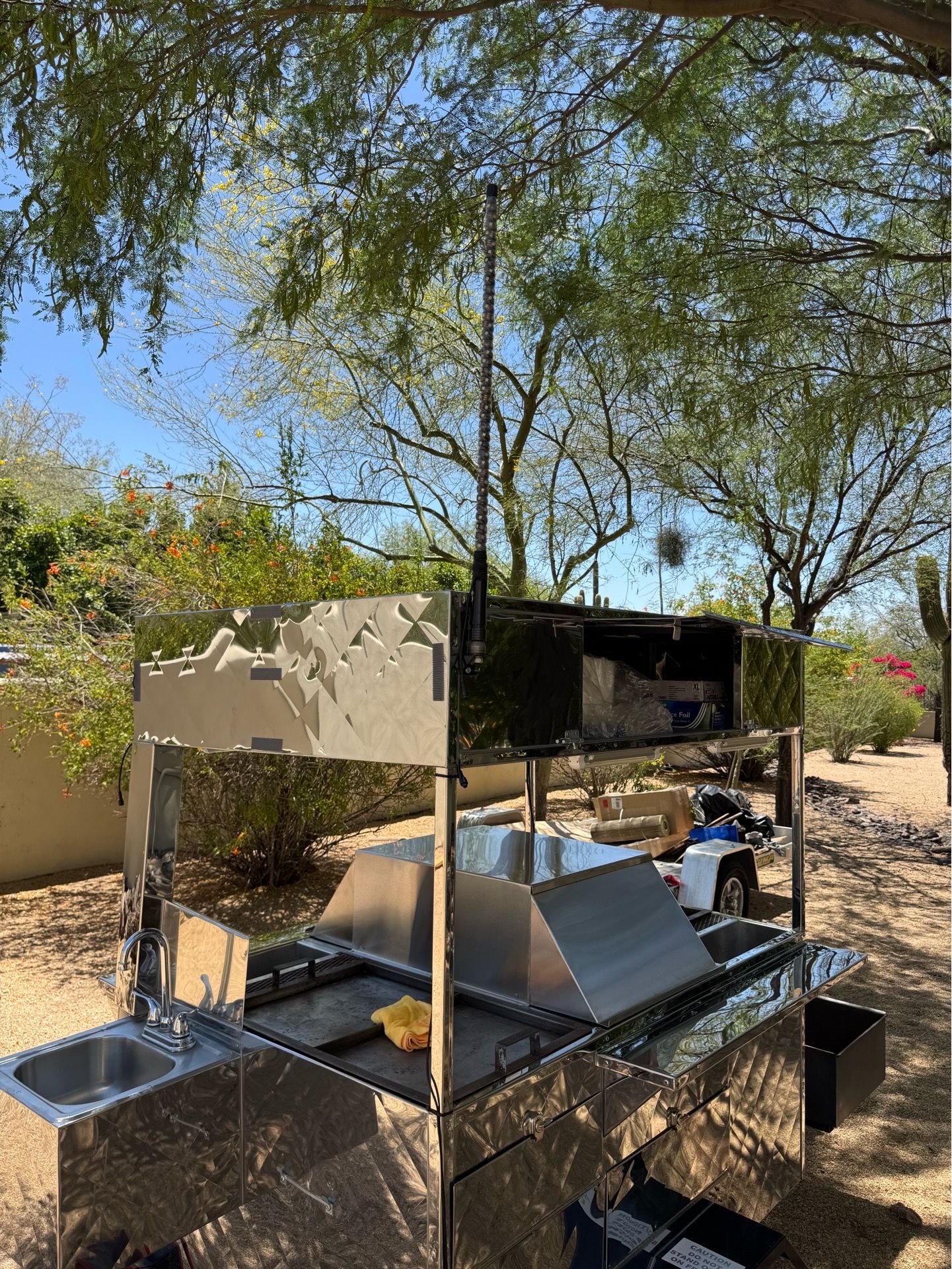 Stainless Hotdog Cart