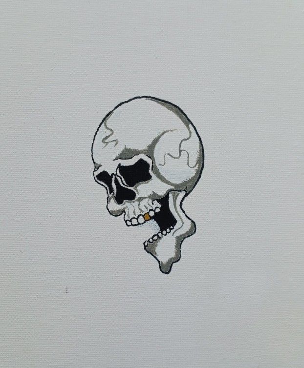 Skullz Tattoo Flash Style Painting 