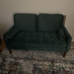 Green Velvet Couch