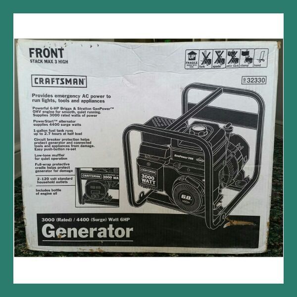 Craftsman Portable Generator 3000 Watt NEW IN BOX