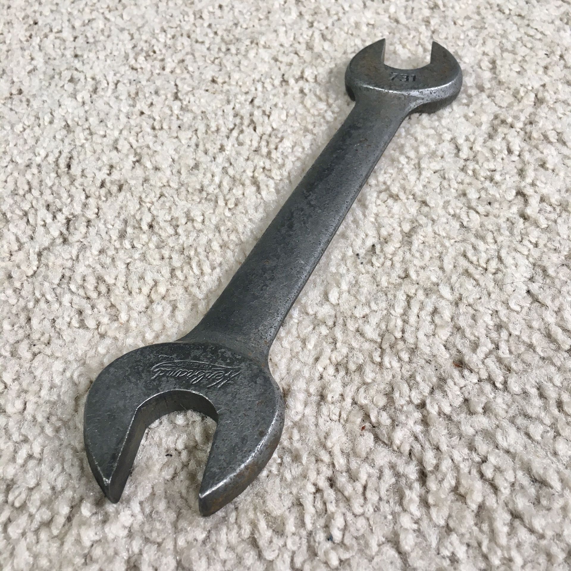 Vintage HERBRAND Open End Wrench No. 731 3/4” - 13/16” - Made in Fremont Ohio