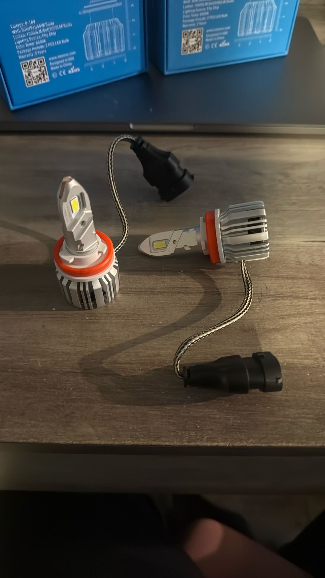 H11 Led Headlight Bulbs Free Installation To Most Vehicles