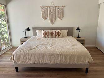 King size bed frame, mattress &  headboard