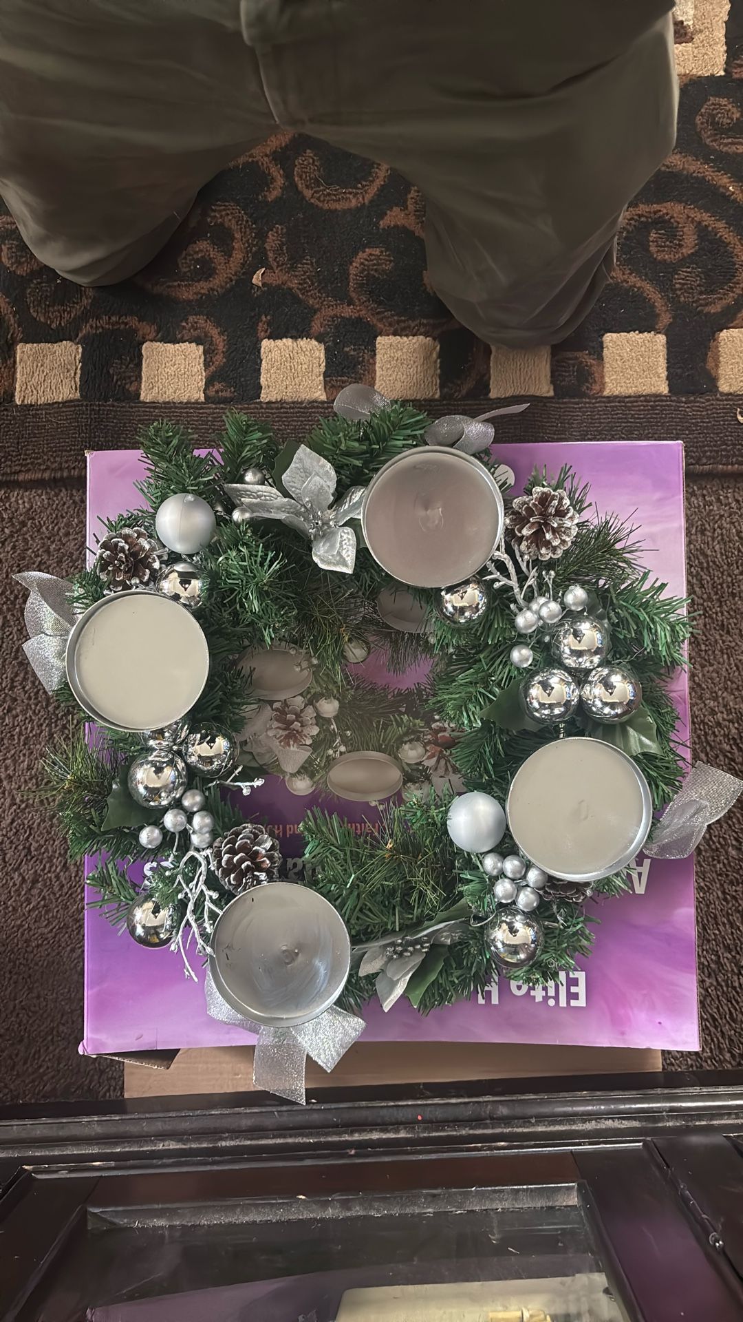 Wreath For Pillar Candles