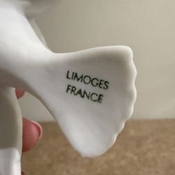 Vintage Limoges France Porcelain Dove / Bird Figurine – White