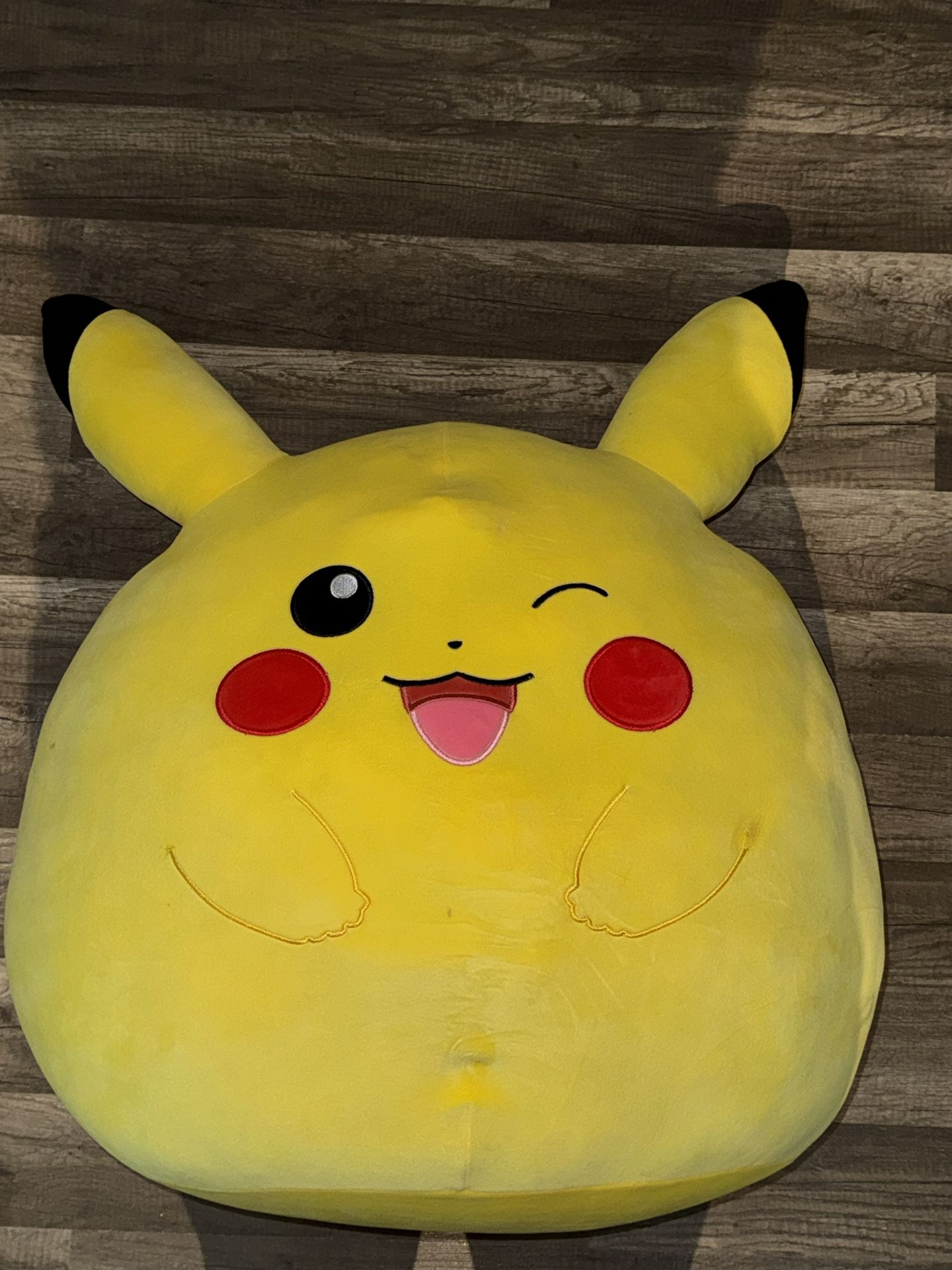 Giant Winking Pikachu Squishmallow