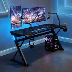 DPS Radius 60” Gaming desk With LED Lights
