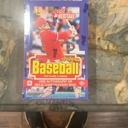 2026 Topps Heritage Baseball Hobby Box