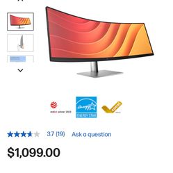HP E45c G5 DQHD Curved Monitor BRAND NEW