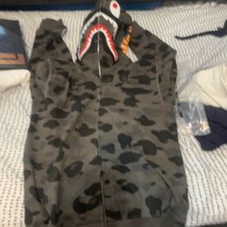 Bape ABC Camo shark full zip hoodie