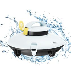 Lydsto Cordless Robotic Pool Cleaner - Automatic Pool Vacuum for Above Ground Pools - Built-in Water Sensor Technology - Dual-Drive Motors Lasts 60 Mi