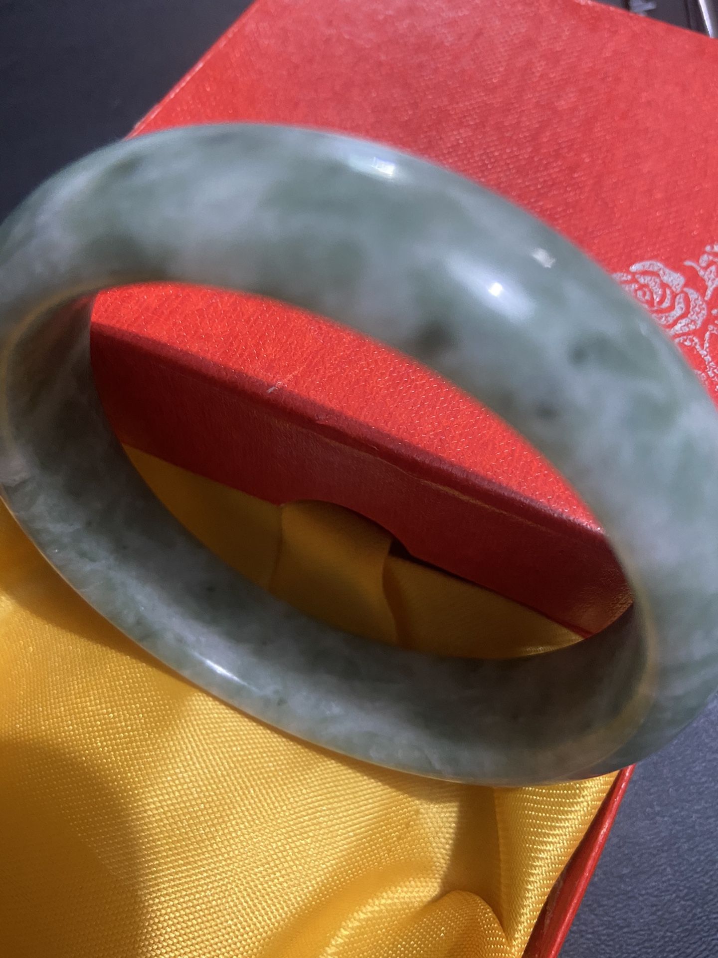 Jade stone bangle