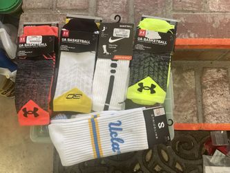 Five Large Crew Sock Pairs