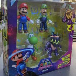 Mario Bros GALAXY 4 Figure Toy Set