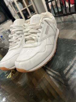 White Reeboks Sz 12 Men