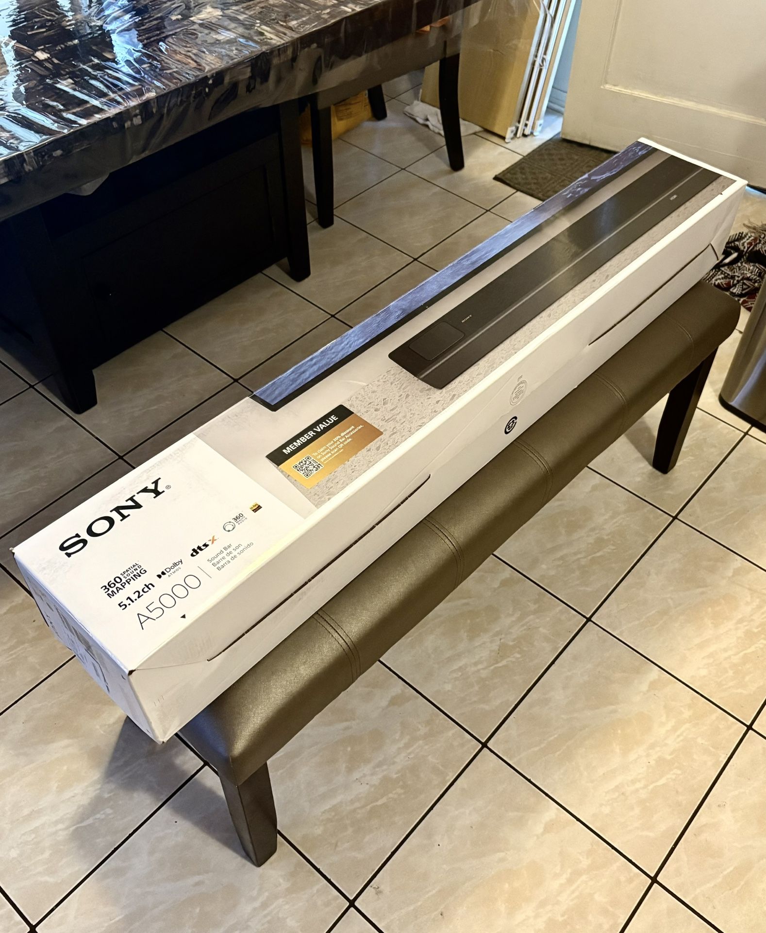 Sony HT-A5000 Dolby Atmos Smart Soundbar System – 5.1.2ch | Built-In Subwoofers | Wi-Fi, Bluetooth, 8K HDMI eARC