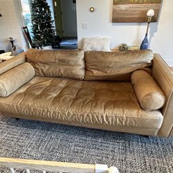 Leather Sofa  - Sven Article - Mid Century Style