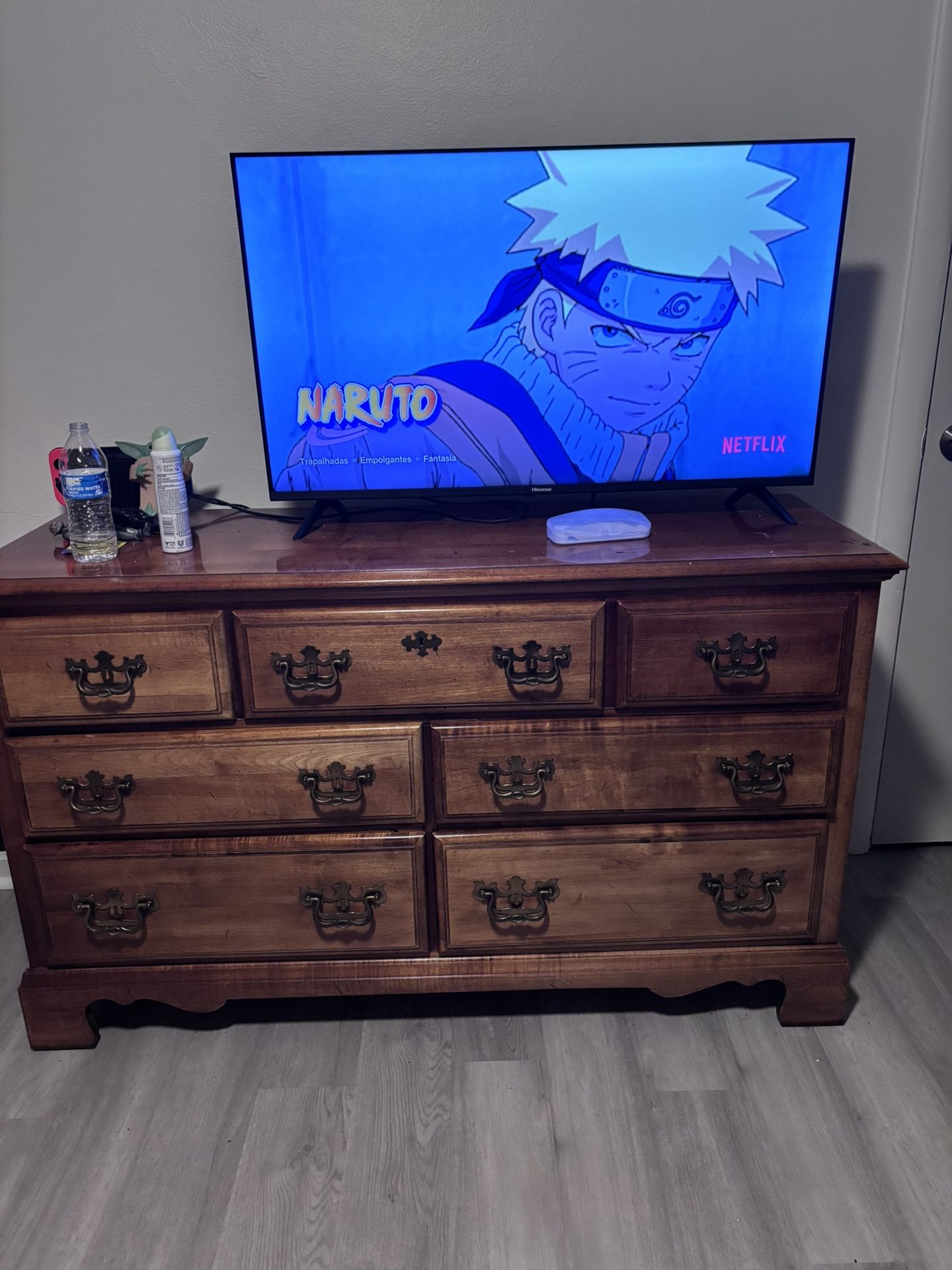 dresser for clothes.