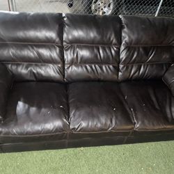 Free Leather Sofa and Love Seat 