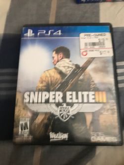 Sniper elite 3 Ps4 game