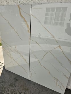 24x48 Calacatta Gold Polished Porcelain Tile