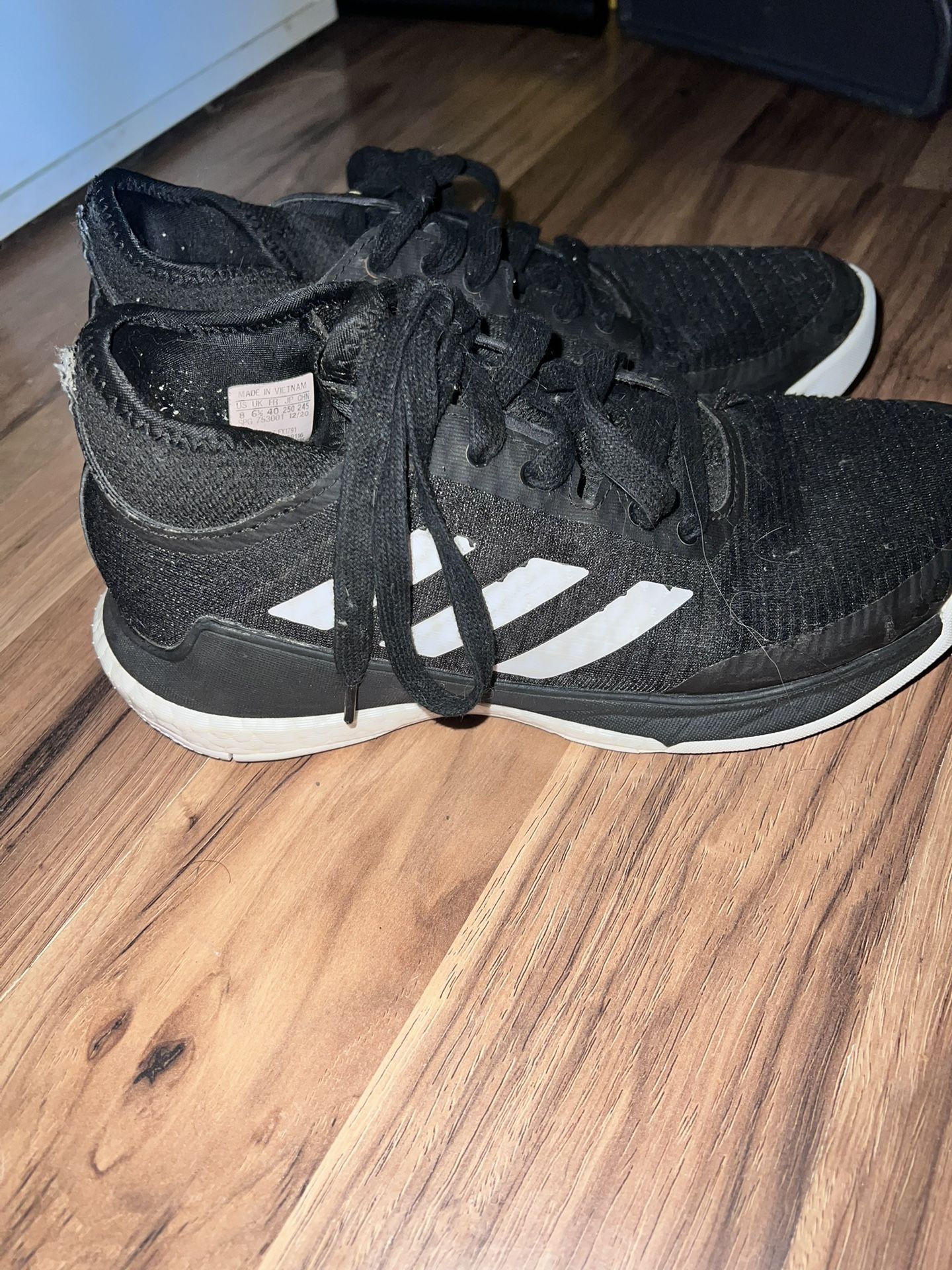 Black Adidas Womens Volleyball Shoes