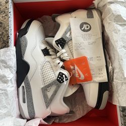 Air Jordan Retro 4’s ( White Cement ) 