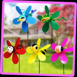 Garden Pinwheels Whirligigs Wind Spinner Windmill Yard Decor Lawn Decorations Hummingbird Decorative Garden Stakes Outdoor Whirlygig Windmills 