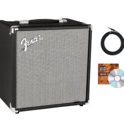 New in Box Fender Rumble 25 Bass Combo Amplifier Bundle with Cable