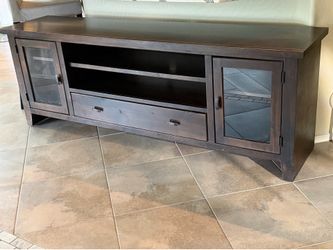 Solid Acacia Wood TV Stand 76x27x18