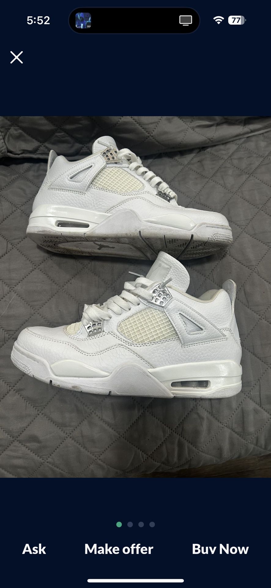 Jordan 4 Pure Moneys