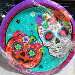 Amscan Day of the Dead Paper Plates