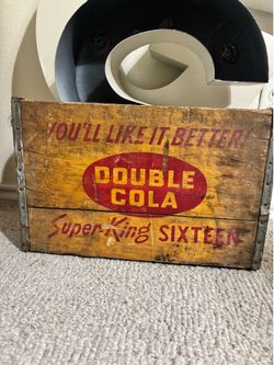 Old wooden soda crate