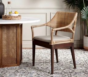 2 Carlo Arm Chairs - Brown&Honey/Beige - Safavieh Home Collection