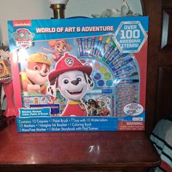 NEW" PAW Patrol World Of Art & Activity Kit Imagine Ink Book