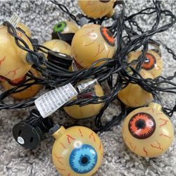 Vintage Halloween EyeBall Light Covers With Light Strings Home Decoration