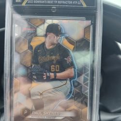 Paul Skenes Rookie Card And Refractor Card 